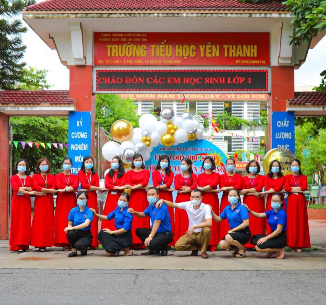 Cổng bóng bay chào mừng năm học mới quận Long Biên - Chill decor