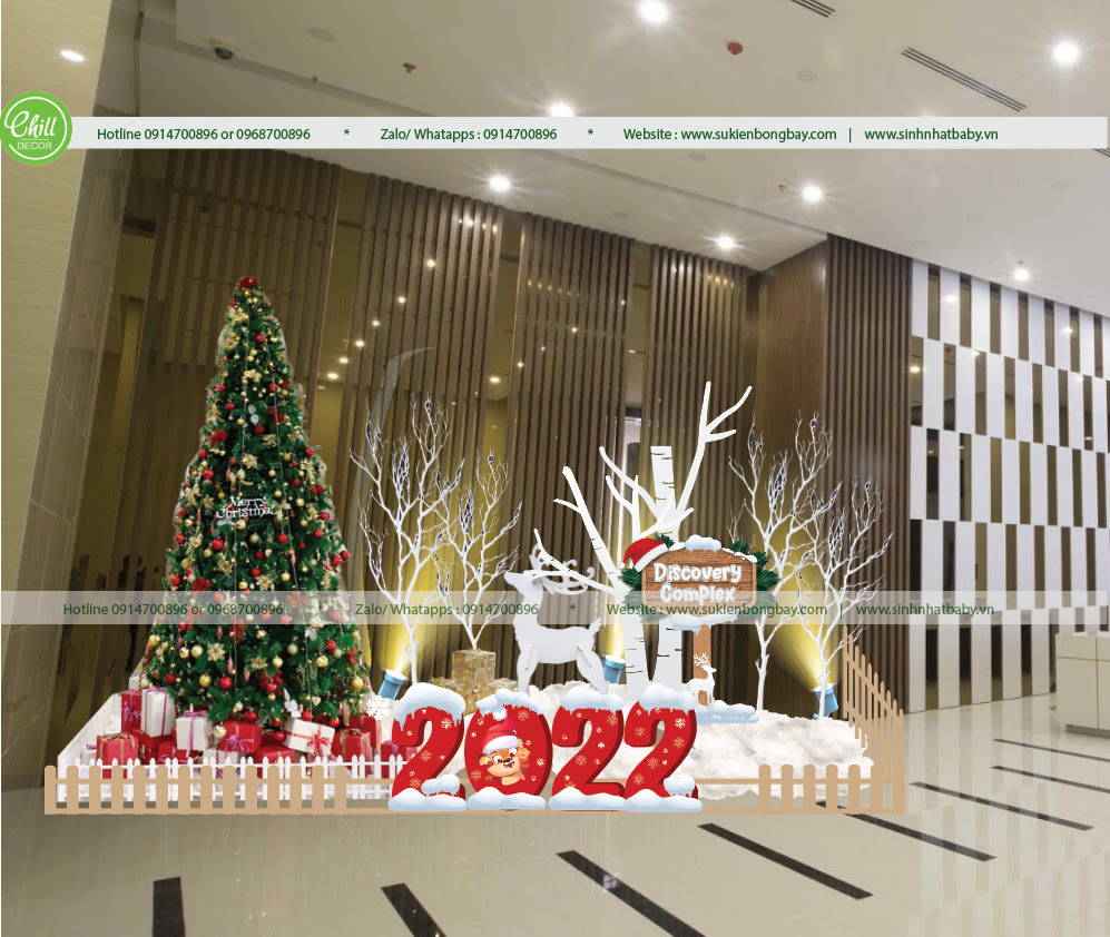 Dịch vụ trang trí Noel cho văn phòng trọn gói tại Hà Nội - Chill decor