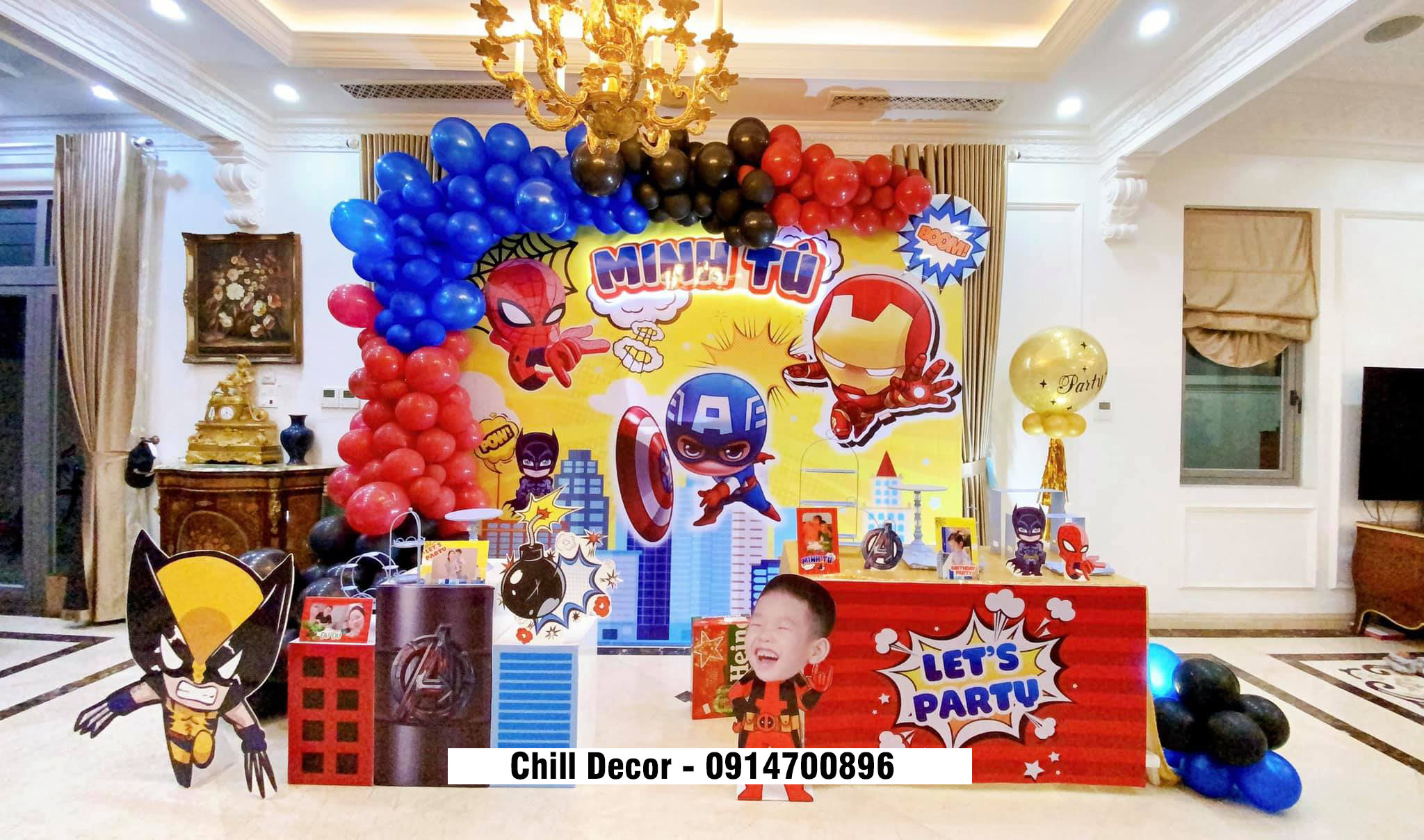 Dịch vụ trang trí sinh nhật cho bé tại nhà ở Hà Nội - Chill decor