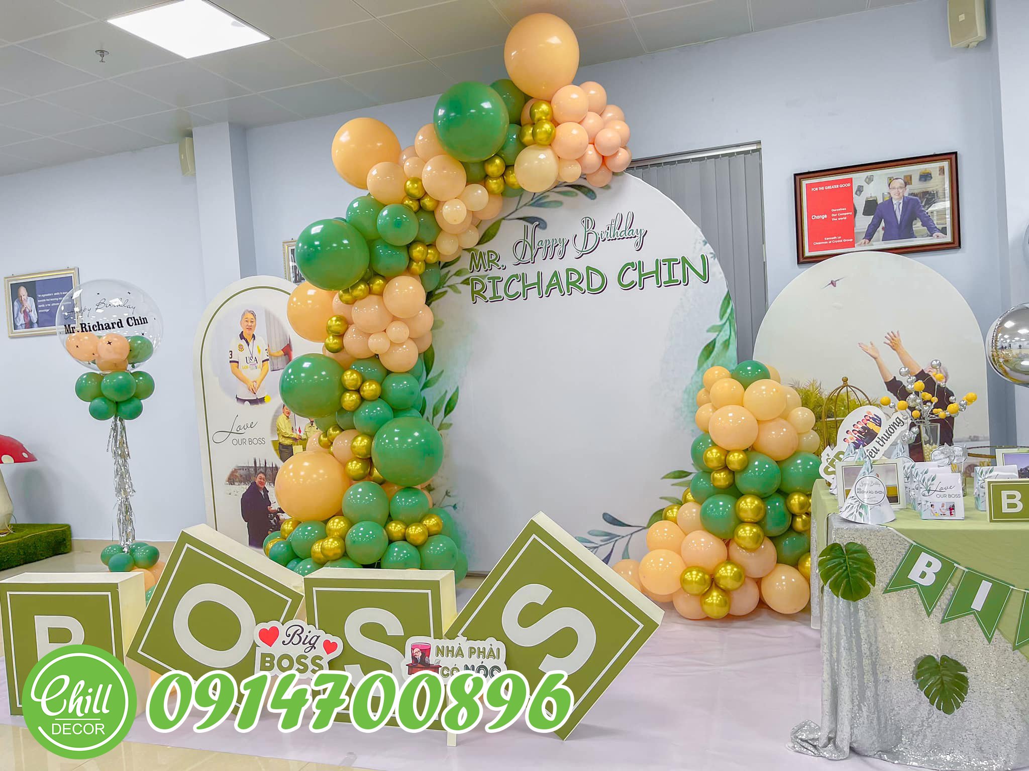 Dịch vụ trang trí sinh nhật cho sếp tại Hà Nội - Chill decor