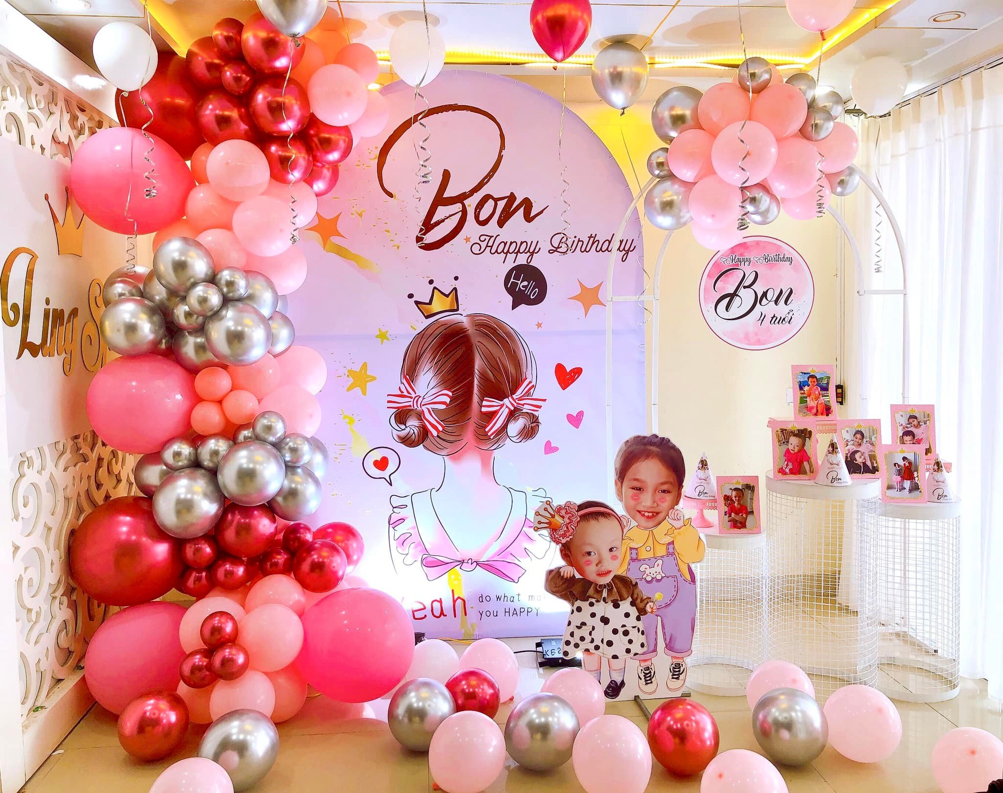 Trang trí sinh nhật cho bé gái 4 tuổi tại Hà Nội - Chill decor