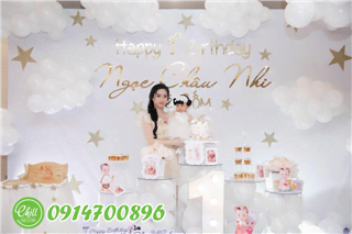 Ảnh Dịch vụ trang trí sinh nhật cho bé gái 1 tuổi tại Hà Nội - Chill decor