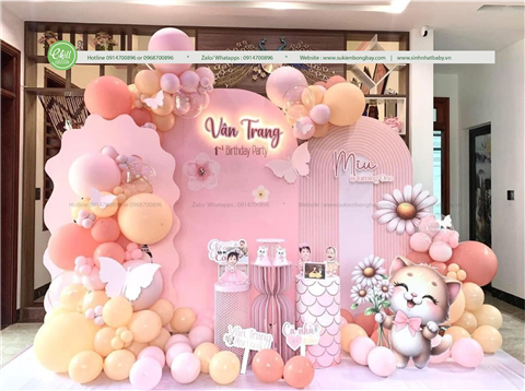 Ảnh Trang Trí Backdrop Sinh Nhật 1 Tuổi độc đáo và lôi cuốn cho bữa tiệc bé yêu của bạn