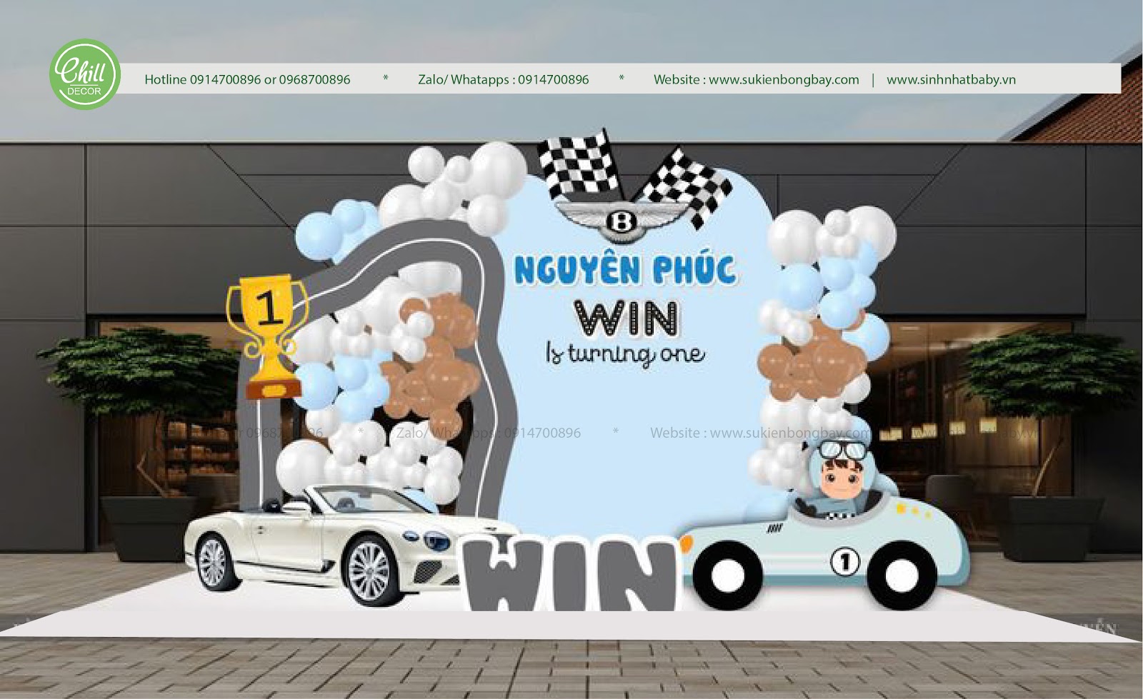 Dịch vụ trang trí sinh nhật tại phường Giảng Võ, quận Ba Đình